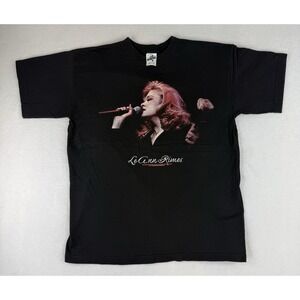 VTG Lee Ann Rimes T-Shirt Large Country Pop Singer Graphic Tee Cronies USA 1997